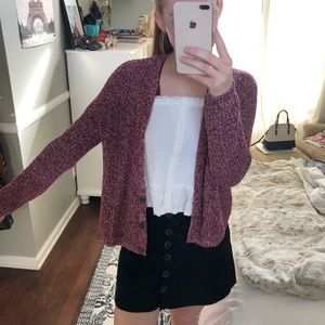 Old Navy burgundy cardigan